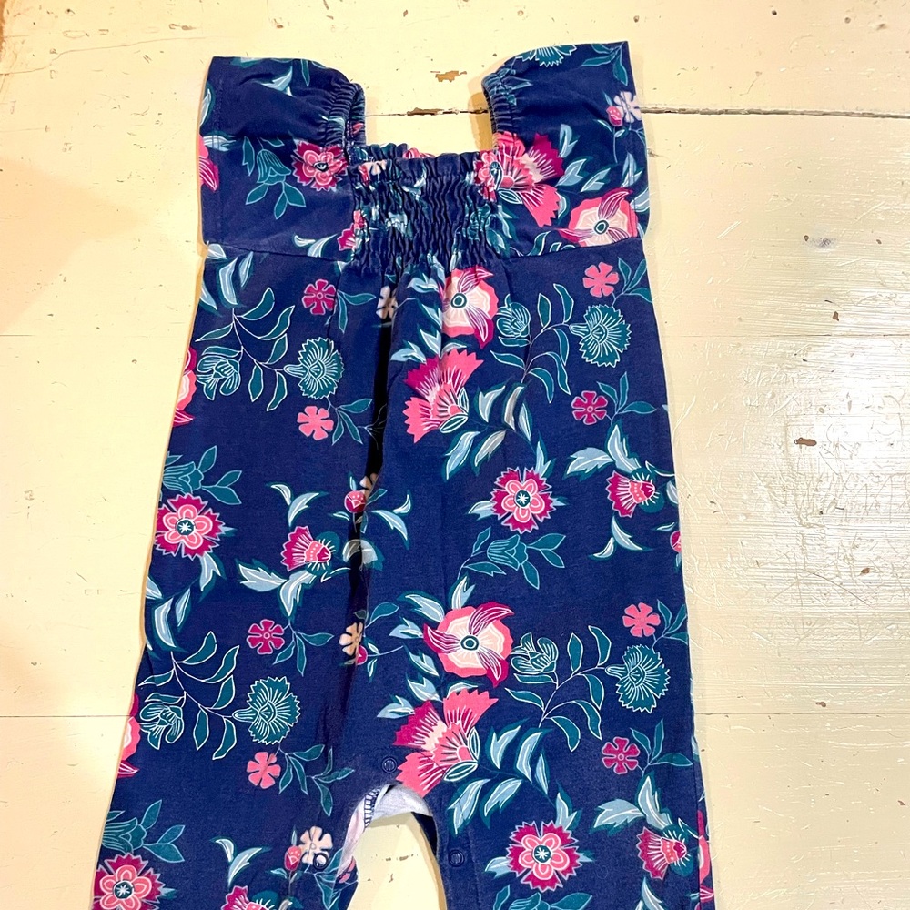 Tea collection floral romper, 12-18 months, girls